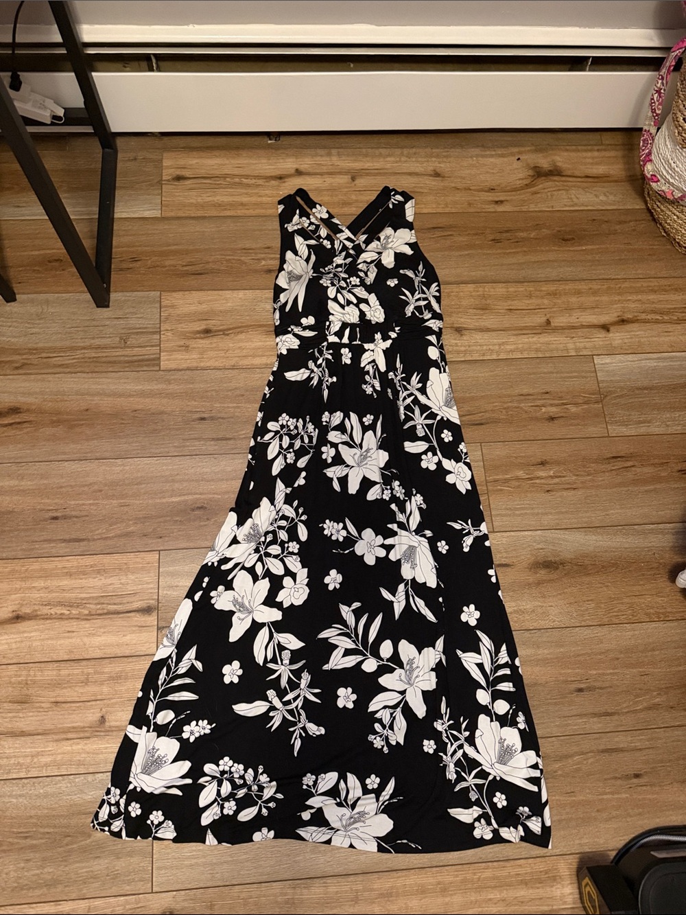 Soma Black and White Floral Maxi Dress